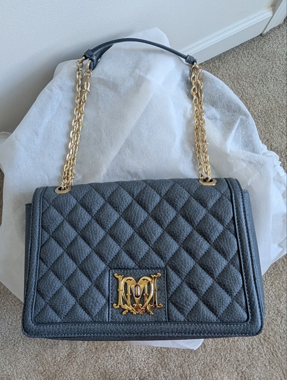 Love Moschino Chain Quilted Shoulder Bag
